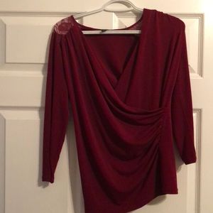 Red Lace Should Blouse